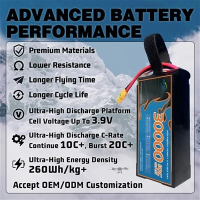 6S LiPo baterija XT90